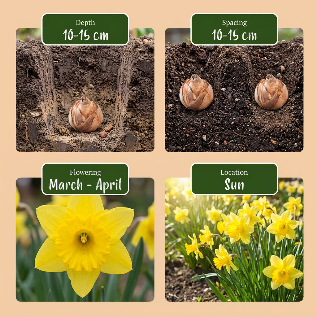 40x Narcissus Yellow - Gelbe Narzisse - Gelb - Frühlingsblüher - Zwiebelgröße 10/12