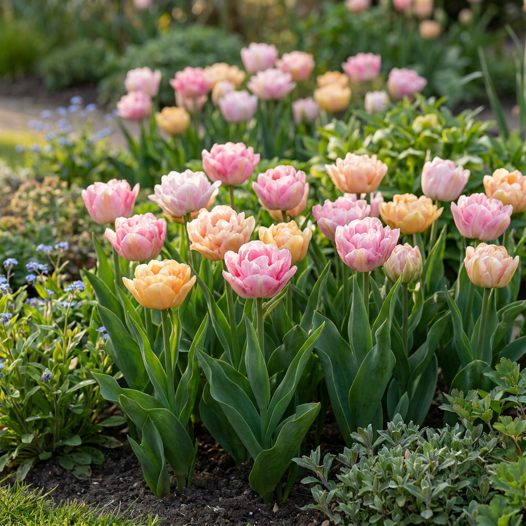 12x Tulipa Peaches & Kisses - Tulpe Peaches & Kisses - Diverses - Frühlingsblüher - Zwiebelgröße 11/12