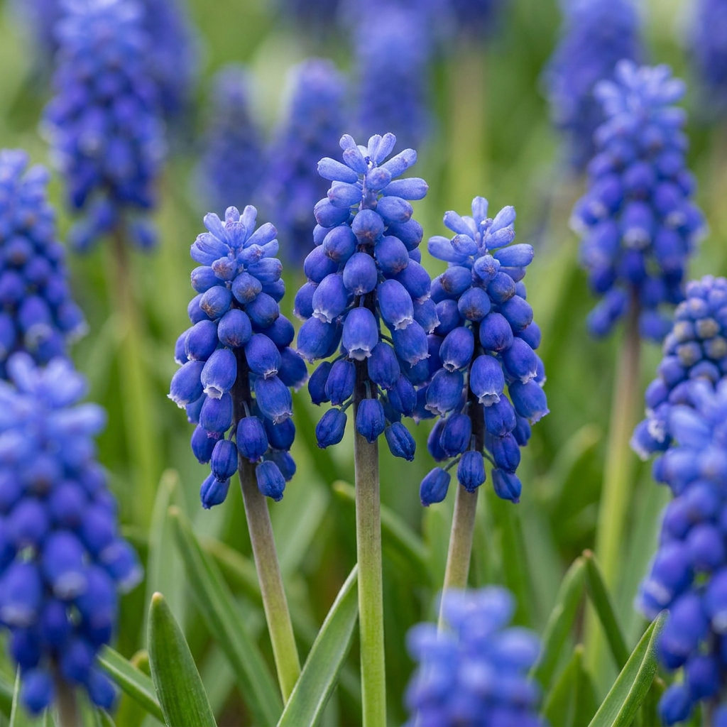 100x Muscari Armeniacum - Armenische Traubenhyazinthe - Blau - Verwilderungszwiebel - Zwiebelgröße 7/8