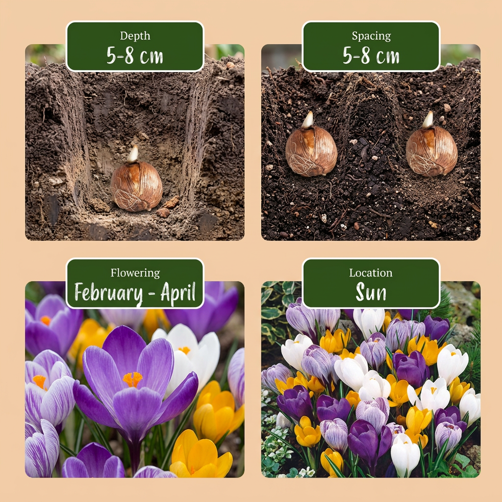 120x Crocus Large Flowering Mix - Large Flowering Crocus Mix - Miscellaneous