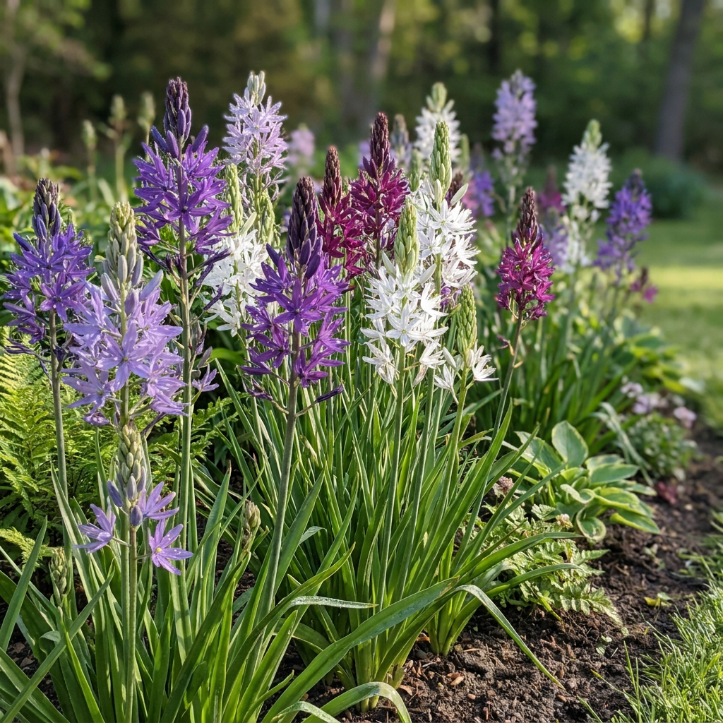 40x Camassia Leichtlinii Mix - Leichtlin's camas - Blue and White