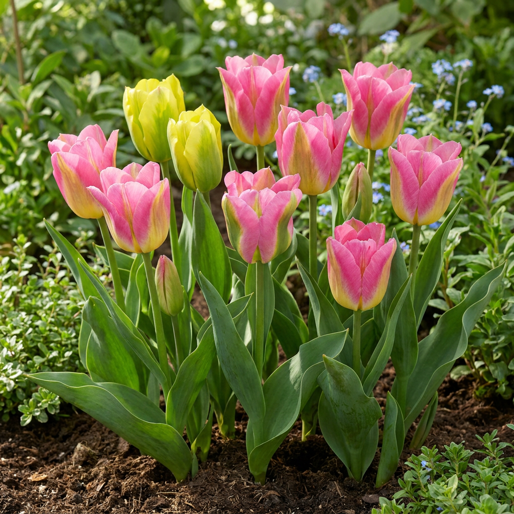12x Tulipa Strawberry Lemonade - Tulpe Strawberry Lemonade - Diverses - Frühlingsblüher - Zwiebelgröße 11/12