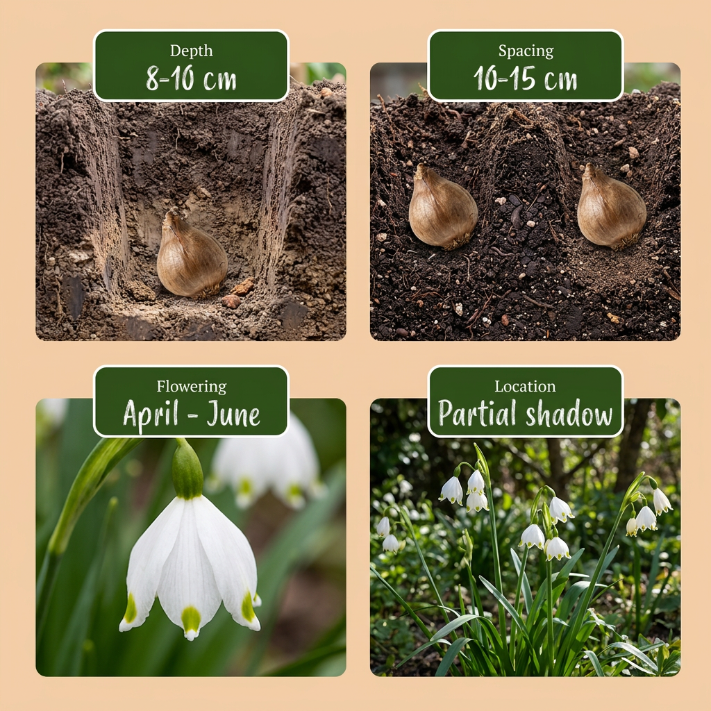40x Leucojum Aestivum - Summer snowflake - White - Spring bloomer