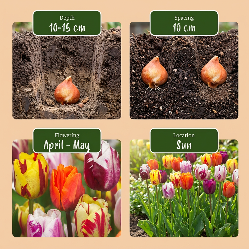 30x Tulipa Flaming Beauty Mix - Flaming Beauty Mix Tulip - Miscellaneous