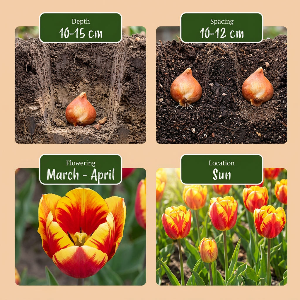 15x Tulipa Triumph Mix - Triumph-Tulpe - Diverses - Frühlingsblüher - Zwiebelgröße 11/12