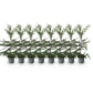 Heckenpflanzen - Cupressocyparis leylandii - Blatt grün - 8 Pflanzen - 1 laufender Meter - immergrün - Topf 9cm Höhe 35-40cm