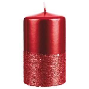 KERZE Stumpe "Agnes" 100/60, rubin, 4 Stück
