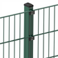 Doppelstabmattenzaun 183 x 251 cm, moosgrün, 6/5/6, Premium