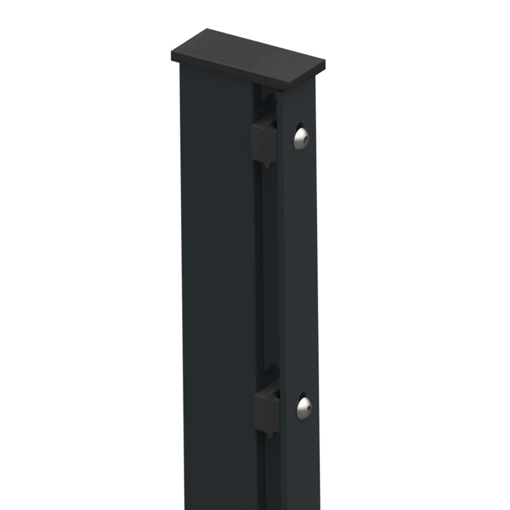 Doppelstabmattenzaun 103 x 251 cm, anthrazit, 6/5/6, Premium