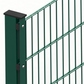 Doppelstabmattenzaun 183 x 251 cm, moosgrün, 8/6/8, Premium