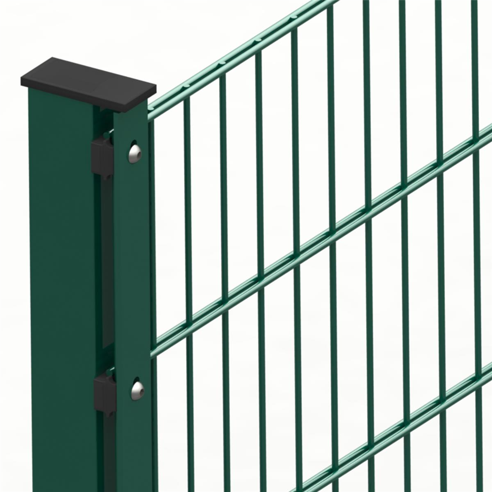 Doppelstabmattenzaun 183 x 251 cm, moosgrün, 8/6/8, Premium
