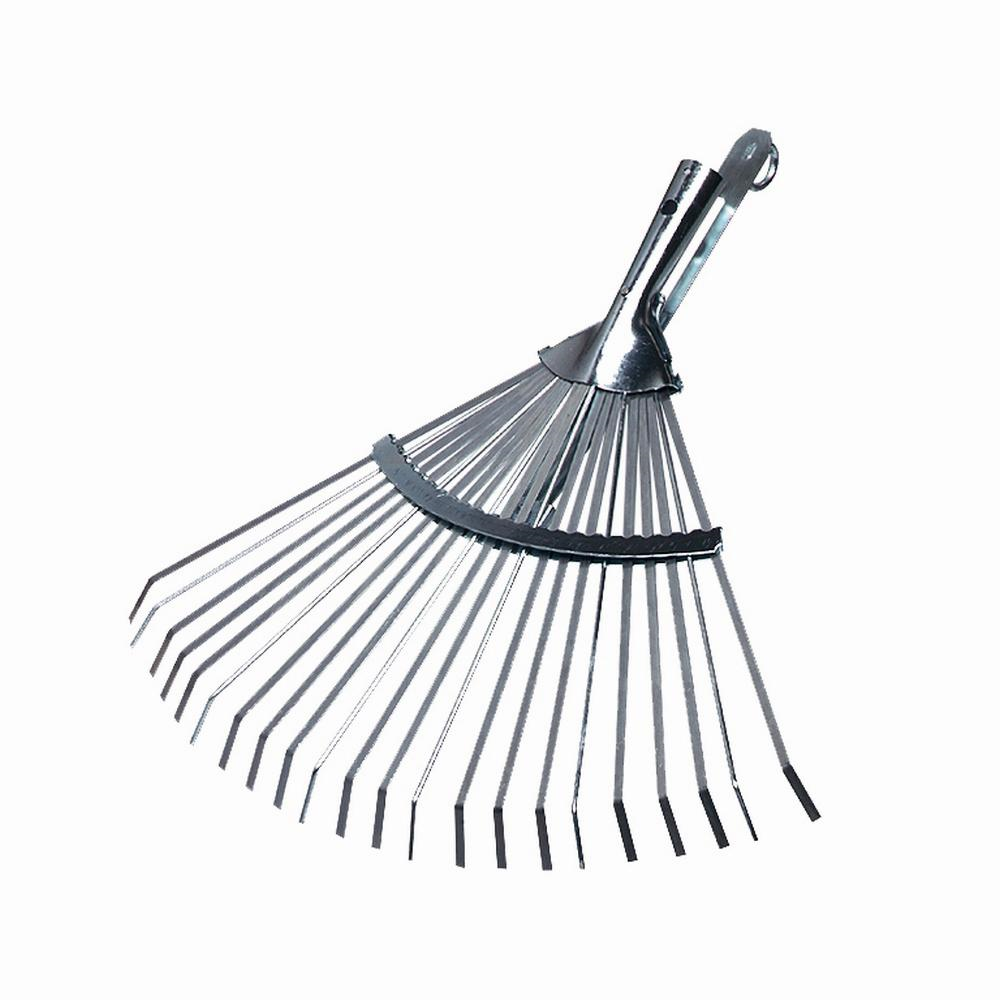 Siena Garden Fächerbesen Kombi 22 Zinken 42 cm silber Stahl