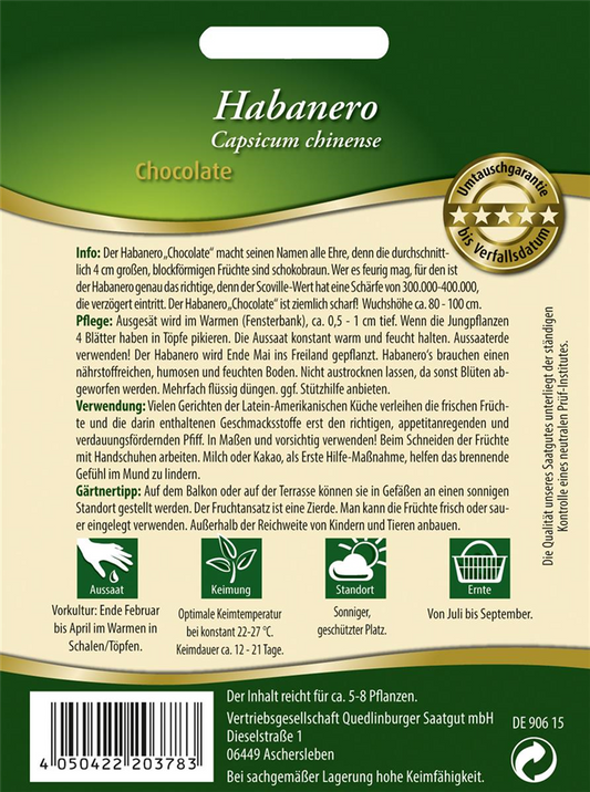 Habanerosamen 'Chocolate'