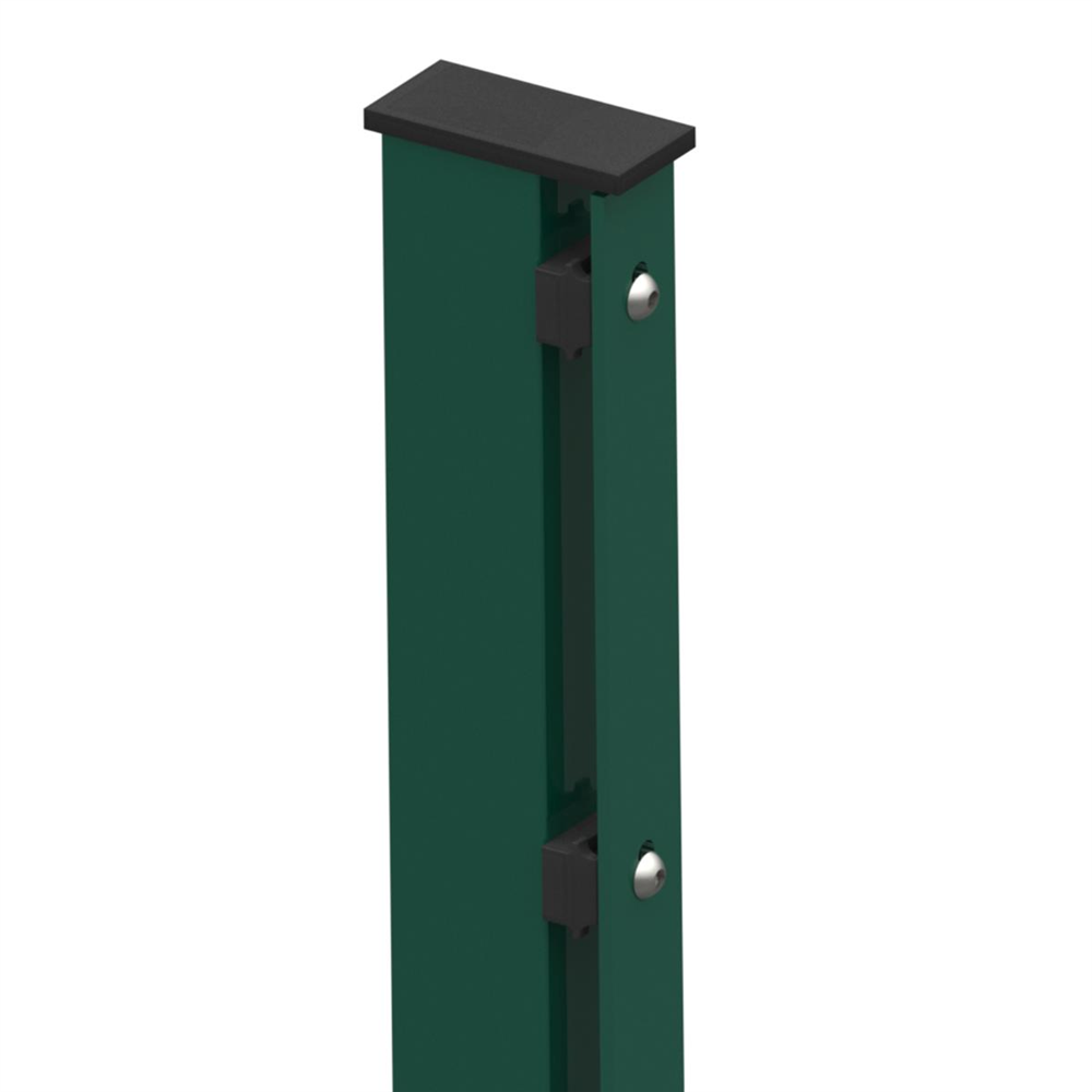 Doppelstabmattenzaun 183 x 251 cm, moosgrün, 8/6/8, Premium