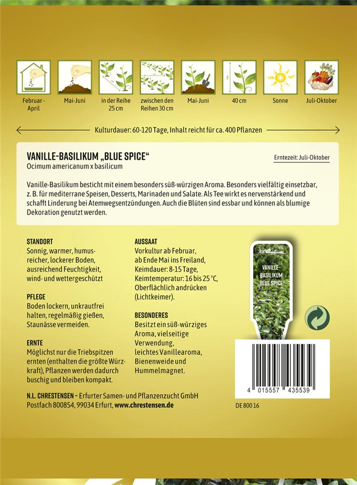 Basilikumsamen 'Blue Spice'