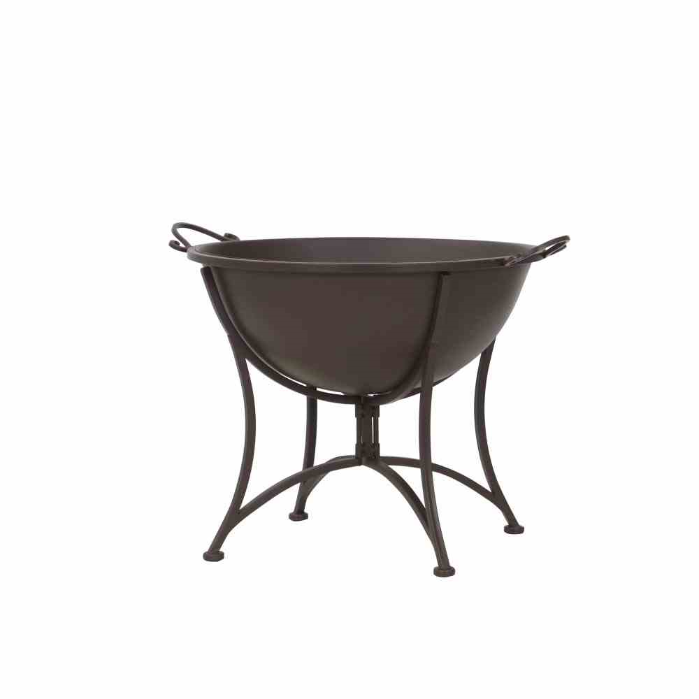 Siena Garden Feuerschale Antik mit klappbarem Fuß, 64,5x53,5x48,5cm rostbraun