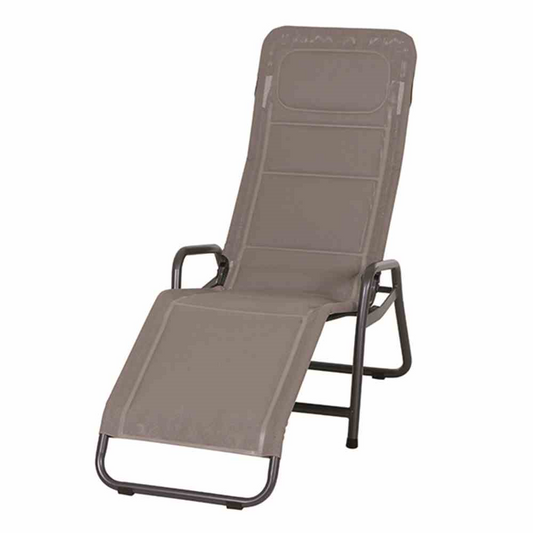 Siena Garden Fano Kippliege anthrazit / taupe Stahl/Polyester